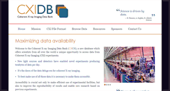 Desktop Screenshot of cxidb.org